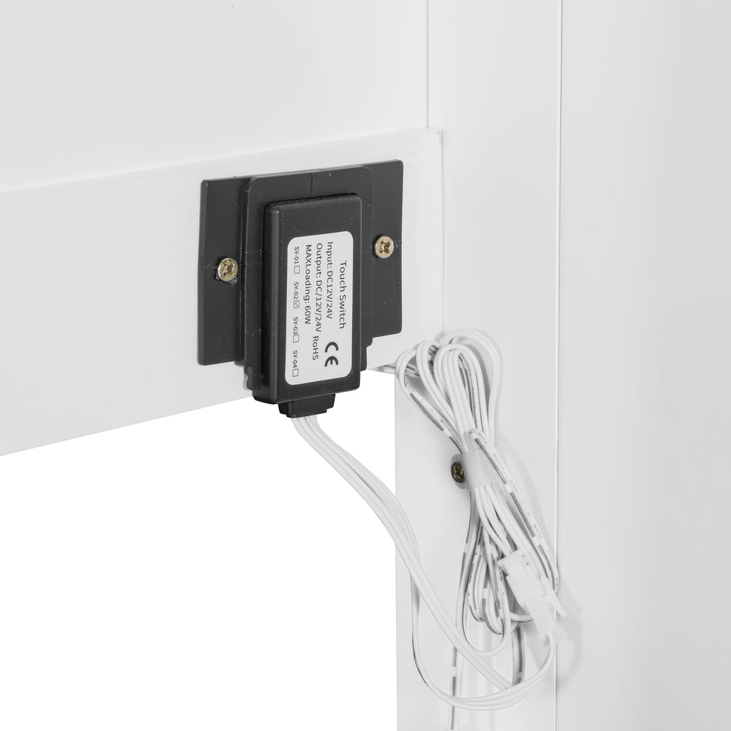 White Wood Queen Murphy Bed