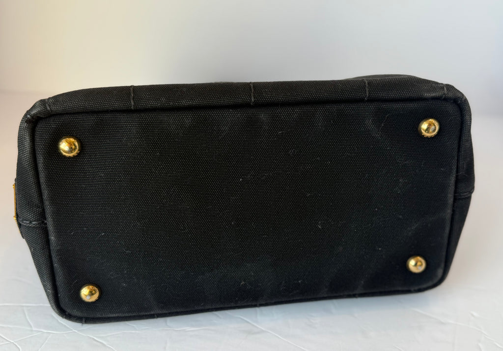 Prada Canapa Tote | Black Canvas