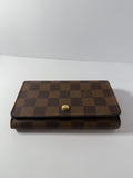 Louis Vuitton Damier Ebene Porte Monnaie Billets Trésor Bifold Wallet
